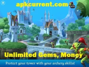 Tiny Archers MOD APK Unlimited Gems, Unlock all Characters, Money 1