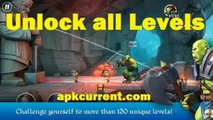 Tiny Archers MOD APK Unlimited Gems, Unlock all Characters, Money 2